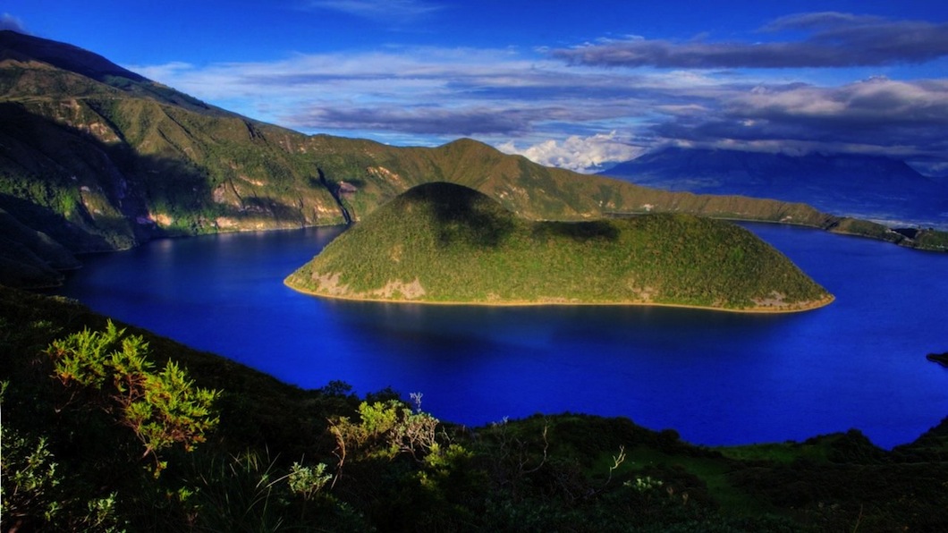 Laguna en las Galápagos Ecuador